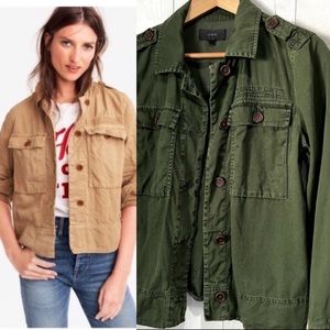 J.Crew Garment Dyed Safari Utility Shirt Jacket (Shacket)